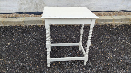 Vintage wooden hall side table