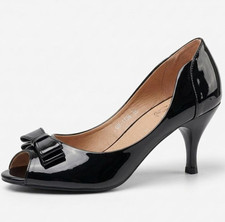 Ladies Womens Low Kitten Heel