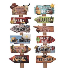 Cowboy party sign wild - cowboy,