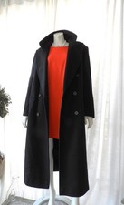 Vtg 1980's Ladies Black Wool