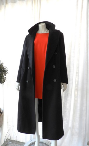 Vtg 1980 ladies black wool - 1980's,