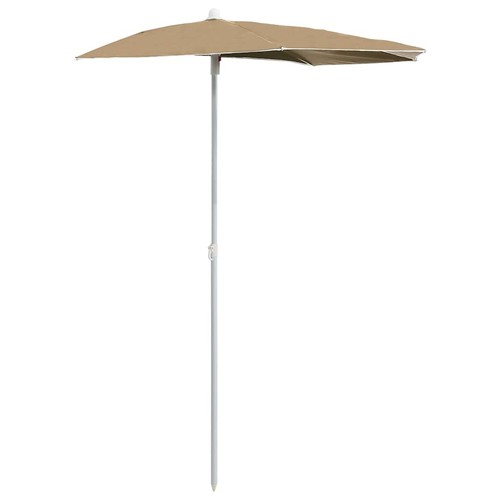 Garden half parasol with pole - parasol,