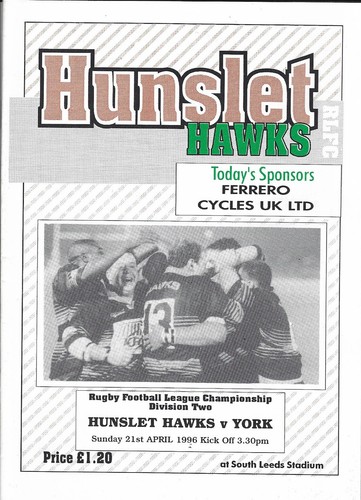 Hunslet york apr 1996 - 21,