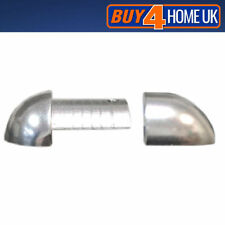 Rounded Tile Trims - Aluminium Bright Silver 3-way External Corner Piece