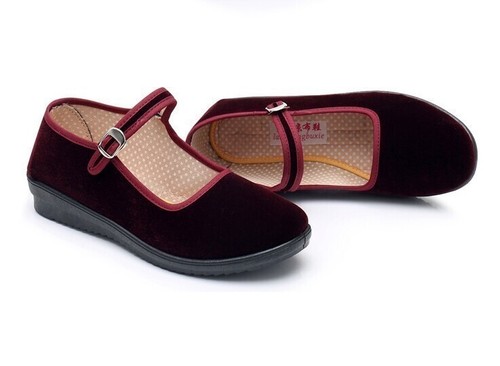 Ladies flat pumps retro - flat,