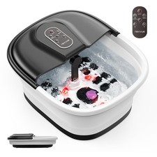 Electric Heated Vibrating Foot Massager Spa Bath Relax Soothing Pedicure Xmas