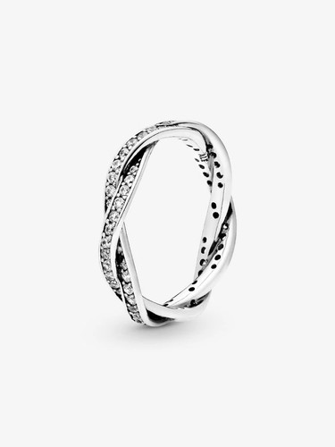 Sparkling twisted lines ring - ring,