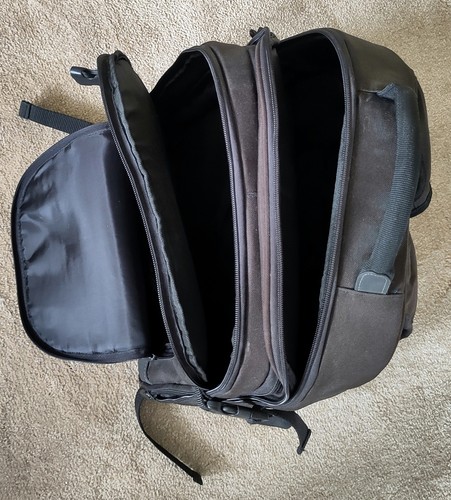 Black multi compartment tech - black, multi-compartment