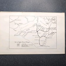 Original 1919 Map Of Isle of Wight Central Railway General Map