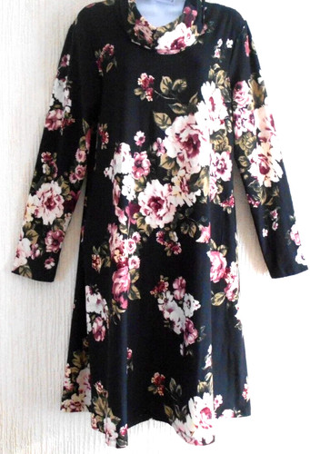Nina leonard floral print - nina, cowl