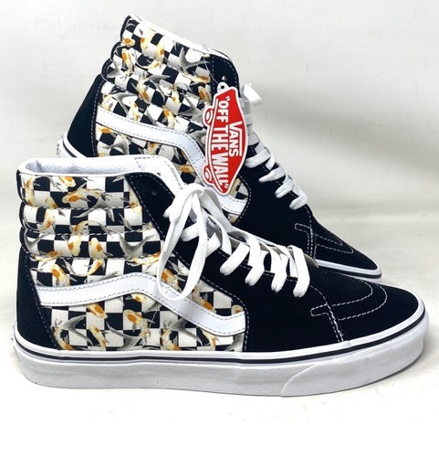 Vans sk8 high black white - vans, koi