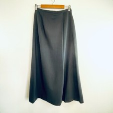 Renato Nucci Size 40 Italy 8 Aus Black Wool A Line Midi Skirt Designer NWT