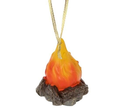 Camping fire ornament cowboy - ornament,