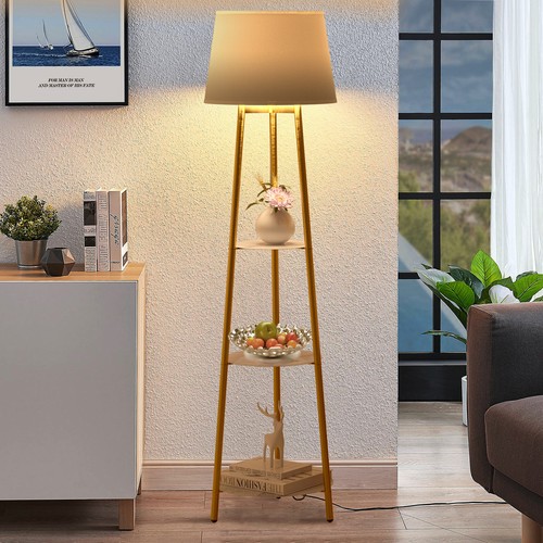 Tier shelf floor lamp - 3-tier,