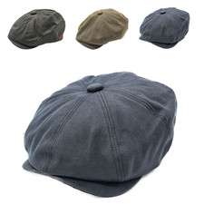 Waterproof Newsboy Cap 100% Wax Cotton Baker Boy Hat |Men Women Vintage Flat Cap