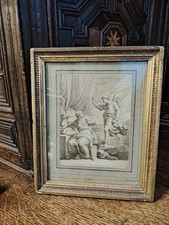 Antique Drawing "Annunciation"