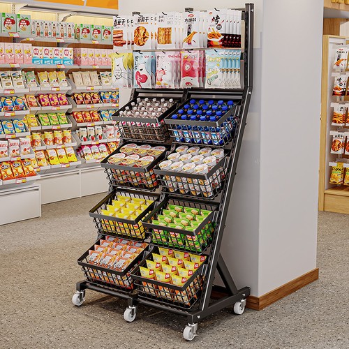 Metal snack retail display - metal,