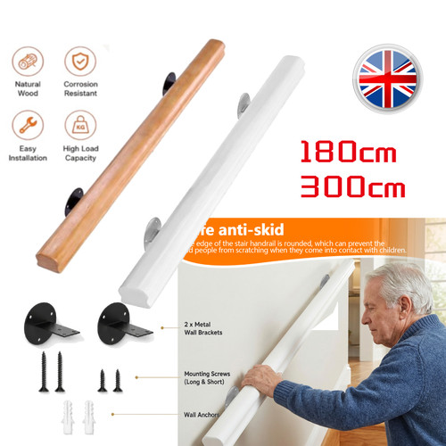 100cm wooden handrail stair - 90/100cm,