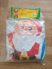 Fab Vintage Blow Up Santa Inflatable Christmas Toy / Decoration Made Hong Kong