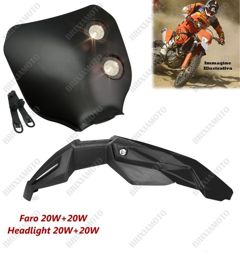 Headlight flat black and - flat,