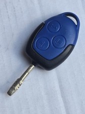 FORD TRANSIT MK7- 3 BUTTON BLUE REMOTE KEY FOB. TESTED. GENUINE. GOOD CONDITION.