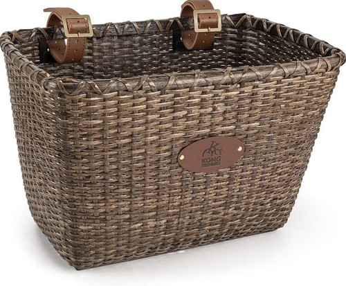 Rattan bike basket front - bike,