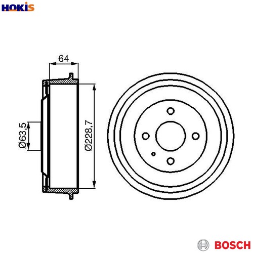 Brake drum 986 - brake,