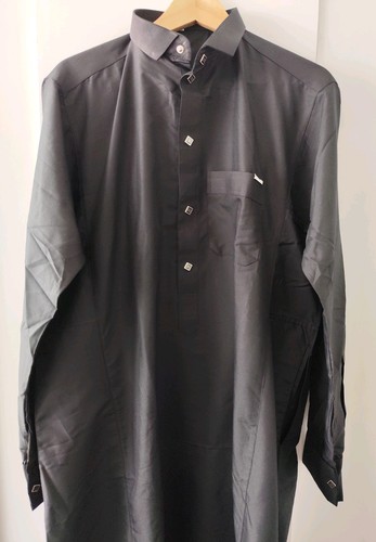 Men black abaya - , long