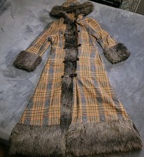 Vtg 70s tweed wool plaid - tweed,