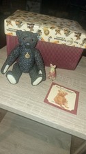 The Steiff Collection By Enesco 1912 Porcelain Bear Pewter Rabbit Ltd Edition