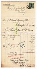  BLACKSTONE & CO LTD STAMFORD LINCOLNSHIRE LINCS RUTLAND VINTAGE BILLHEAD 1923