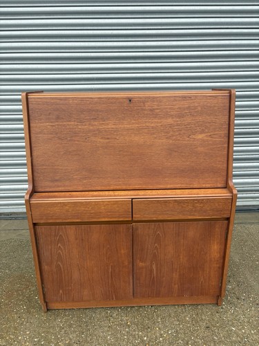 Retro remploy teak bureau - remploy,