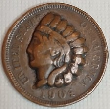 1904 Indian Chief Head Left
