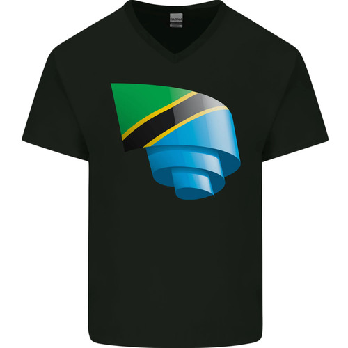 Curled tanzania flag tanzanian - curled,