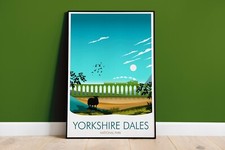 Yorkshire Dales Art Print, Travel Wall Art, Traditional Poster, A4 A3 A2 Size