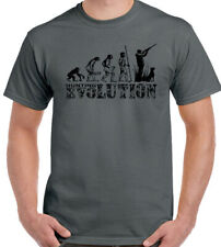 HUNTING T-SHIRT Mens Evolution Funny Hunt Hunter Clay Pigeon Shooting Target Gun