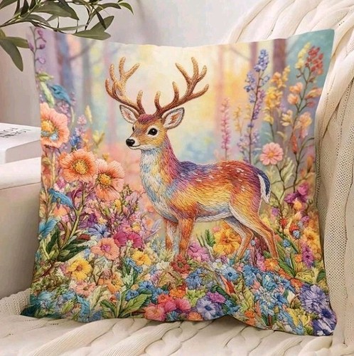 Beautiful deer cushion covers - deer,