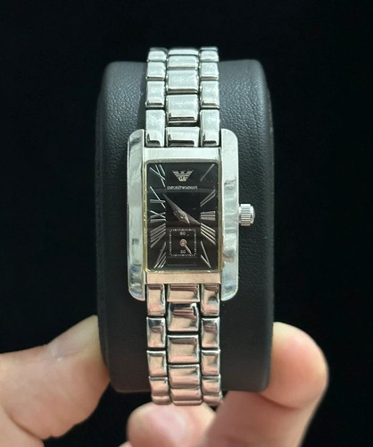 Emporio armani black dial - armani, tank