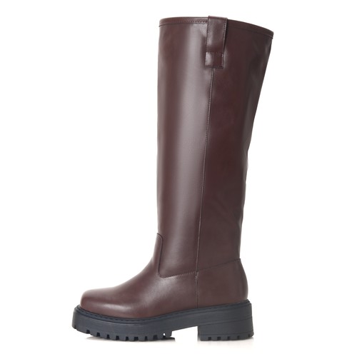 Women knee high black boots - knee-high,