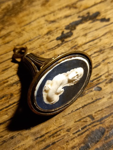 Georgian cameo fob - georgian,