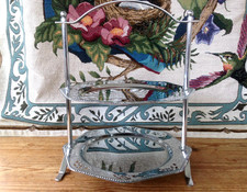VINTAGE 2 TIER CHROME PLATED