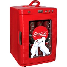 Coca-Cola Mini Fridge - Portable 25L Cooler with Iconic Polar Bear Design