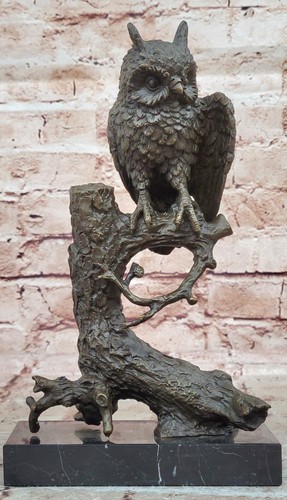 Authentic bronze horned owl - bronze,
