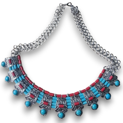 Vintage style turquoise coral - turquoise,