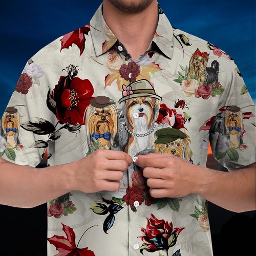 Silky terrier hawaiian shirt - silky,