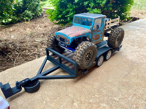 Rc hd tandem trailer - 1/18,