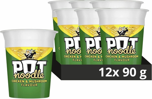 Pot noodle chicken mushroom - chicken,