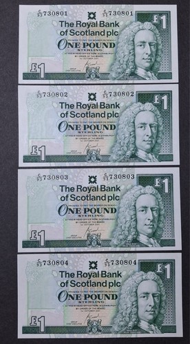 Scotish banknote run one - run.,
