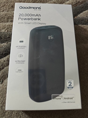Goodmans power bank - power, 20000mah