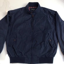 Orvis Mens Fully Lined Navy Blue Large Windbreaker Chore Jacket *TRULY STUNNING*